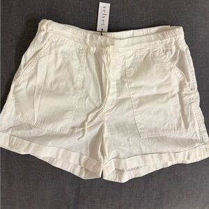 *NWT* Velvet by Graham & Spencer Tenley Twill Drawstring Shorts